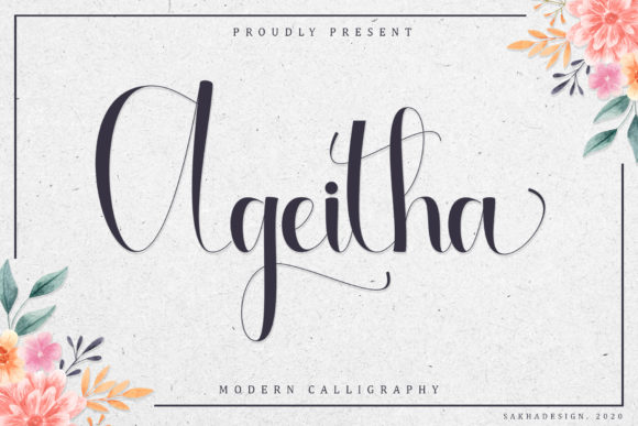 Ageitha: The Modern Handwritten Font for Luxurious Web Design