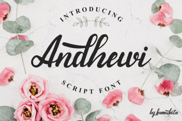 Andhewi: A Delicate Script Handwritten Font for Editorial Design