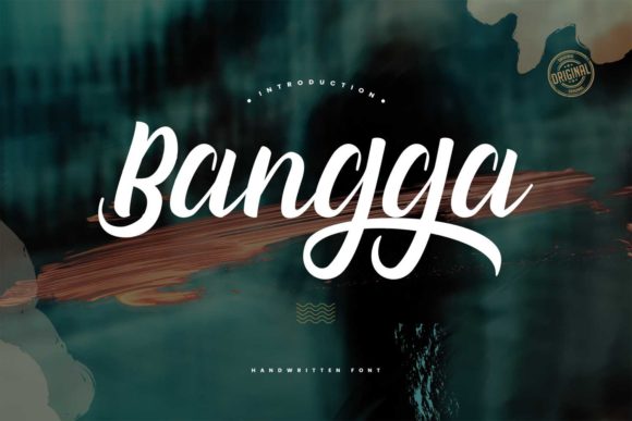 Bangga: A Handwritten Script Font for Elegant Branding