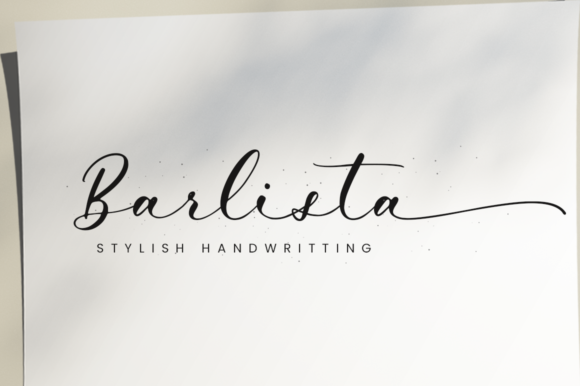 Barlista Script Handwritten Font for Editorial Design