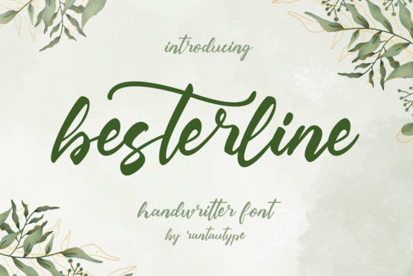 Besterline Handwritten Font for Stylish Craft Branding
