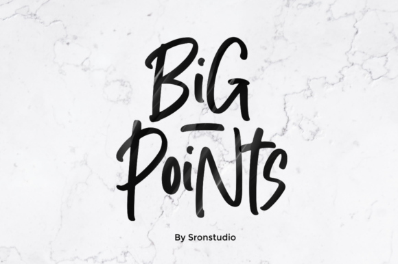 Big Points: The Quirky Script Handwritten Font You Need