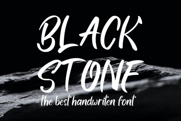 Black Stone: A Relaxed Handwritten Font for Polished Brand Identity