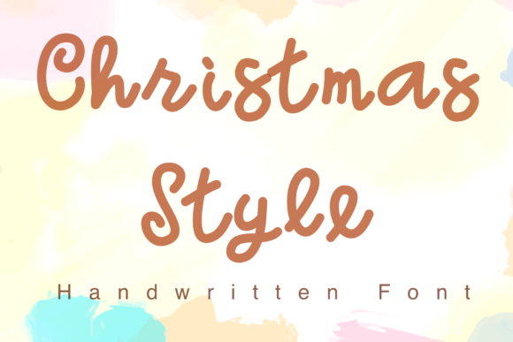 Christmas Style: The Handwritten Font for Romantic Brand Identity