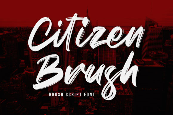 Citizen Brush: A Flowing Handwritten Font for Elegant Web Design
