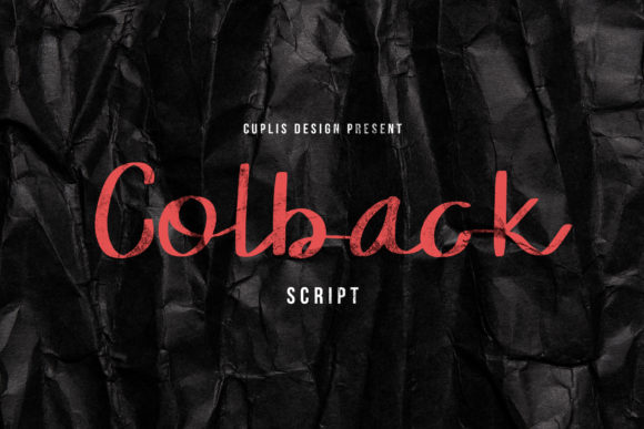 Colback: A Simple Handwritten Font for Crafters and Sellers