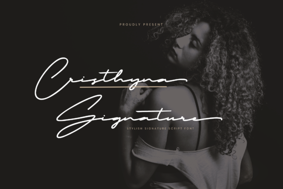 Cristhyna Signature Typeface Review for Editorial Design