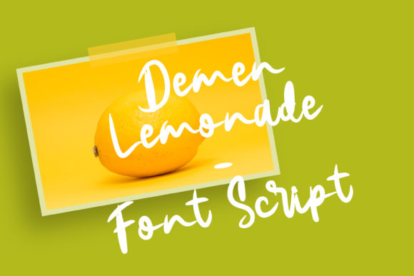 Demen Lemonade: The Playful Handwritten Font for Modern Web Design