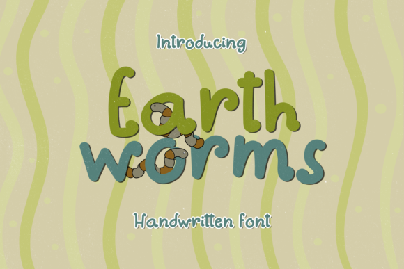 Earthworms: The Playful Handwritten Font for Standout Branding