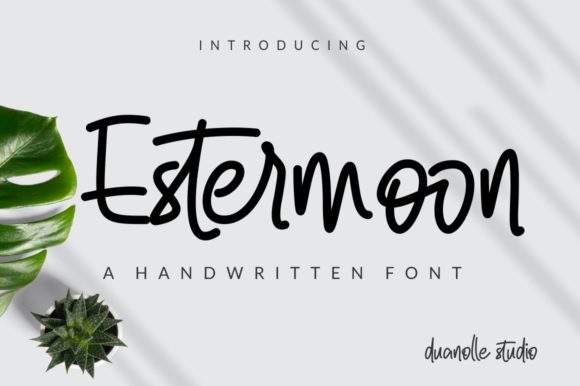 Estermoon: A Relaxed Handwritten Font for Editorial Design