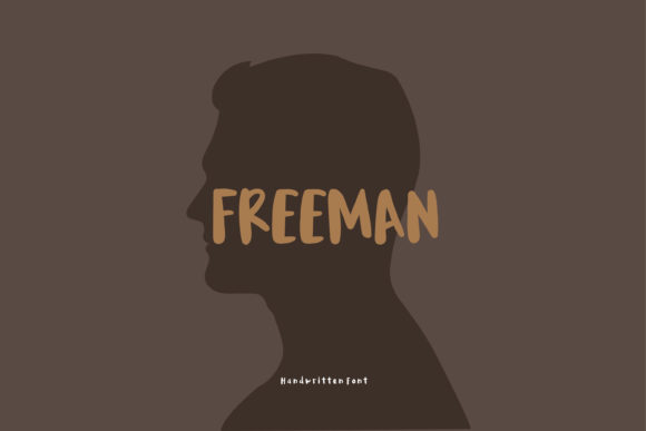 Freeman Handwritten Font for Craft Labels and Printable Designs