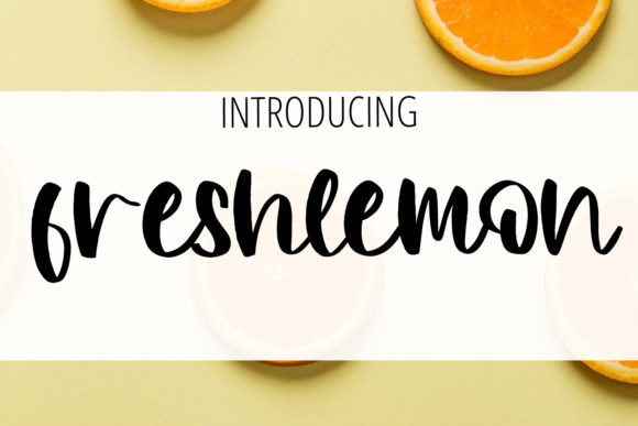 Freshlemon: The Elegant Script Handwritten Font for Creative Makers