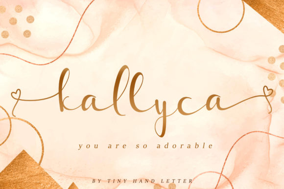 Kallyca: A Delicate Handwritten Font for Elegant Branding
