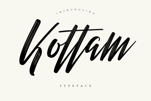 Kottam: A Bold Handwritten Typeface for Maker Brands