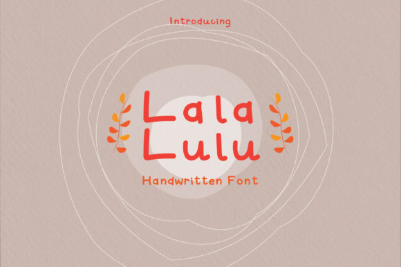 Lala Lulu Handwritten Font for Sweet Craft Projects