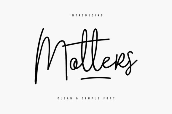 Motters: A Flowing Handwritten Font for Authentic Brand Storytelling