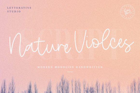 Nature Violces: A Delicate Script Handwritten Font for Elegant Branding