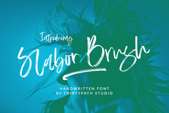 Slabor Brush: A Relaxed Handwritten Font for Summer Branding