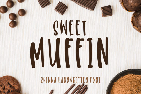 Sweet Muffin: A Skinny Handwritten Typeface for Quirky Brand Identity