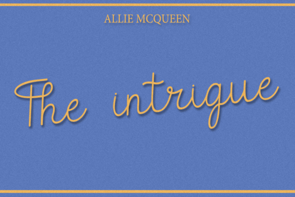 The Intrigue Font: Elevating Editorial Design with Elegant Script