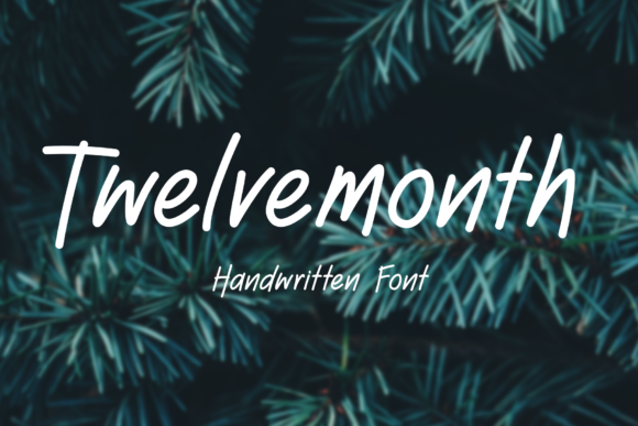 Twelve Month: The Simple Italic Handwritten Font for Polished Branding