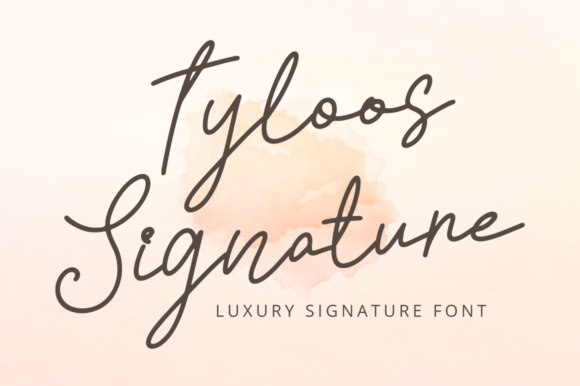 Tyloos Signature: A Relaxed Handwritten Font for Elegant Craft Projects